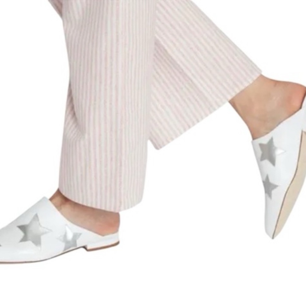NWOT Arno Stella 5 Star Mules White and Silver Size 11, but fits too small. - Picture 2 of 5